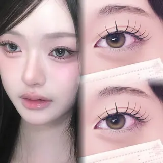 マツエク・マツパ Nozomi 韓国風束感まつ毛🩵のマツエク・マツパデザイン