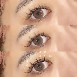 セミロング カラー パーマ ネイル マツエク・マツパ アイブロウ LEDマツエク マツパ撮影モデル募集のマツエク・マツパデザイン