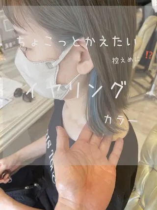 ミディアム カラー Mirror'所属・ショート/韓国ヘア 押本恵一のヘアスタイル