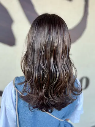 セミロング カラー 心 cocoro🫧 shizukaのヘアスタイル