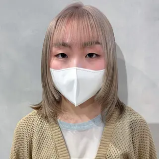 ミディアム カラー デザインカラー/パー マ🦖外岡咲希🦖のヘアスタイル