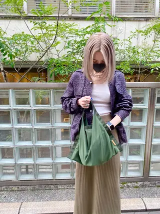 ミディアム カラー レイヤー/パーマ /ウルフ/nabeのヘアスタイル