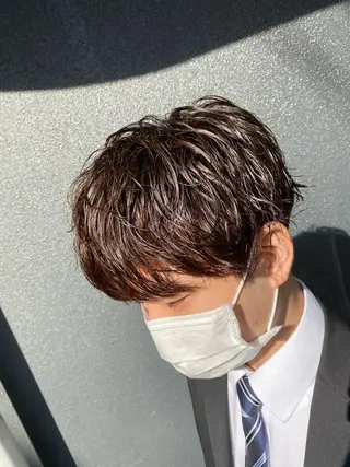 パーマ メンズ メンズブリーチカラー /パーマ ごーた立川のヘアスタイル