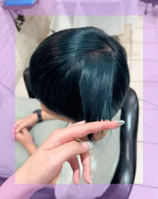 ショート カラー メンズ 🦄ブリーチ💜エク ステ💜MIU🦄のヘアスタイル