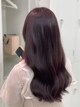 ロング カラー ショーヤ/ブリーチ /バレイヤージュのヘアスタイル