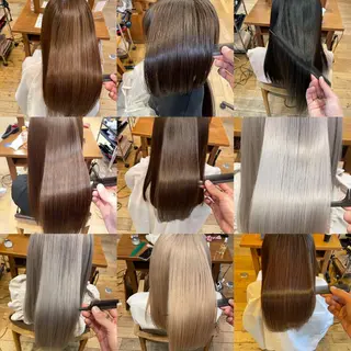 ロング カラー パーマ youres hair はなれ店所属・髪質改善🌸縮毛矯正 専門家💖後藤のヘアスタイル