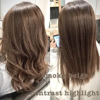 ロング カラー パーマ 美髪矯正 🌈髪質改善 山下のヘアスタイル