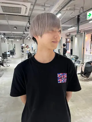 カラー 心斎橋/ブロンド/ ペールカラー/あみかのヘアスタイル