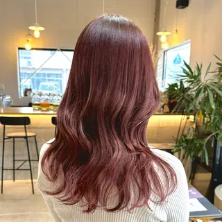 セミロング ANNA🐾 艶カラー/水素カラーのヘアスタイル