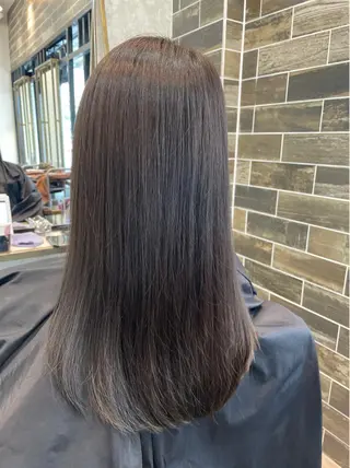 ロング カラー ブリーチなし透明感 タケザワミキのヘアスタイル