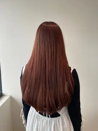 ロング カラー 木村 架音のヘアスタイル