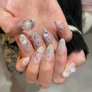 パーマ RUKA 美容院×ネイリストのネイルデザイン