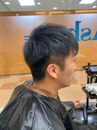 ショート カラー メンズ 縮毛矯正 滝沢尚起のヘアスタイル