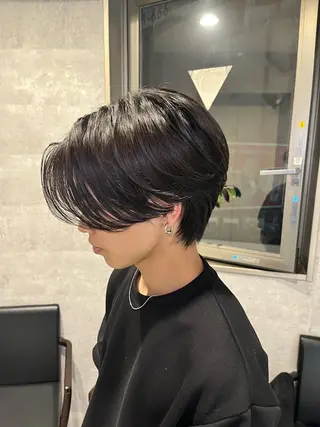 ショート カラー パーマ ダブルカラー 新宿のヘアスタイル