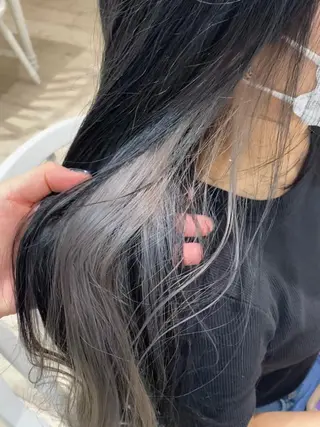 ロング カラー Eliss 堀江所属・暖色カラー🎀 門内 梨真のヘアスタイル