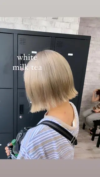 ショート カラー パーマ ヘアアレンジ メンズ キッズ ネイル マツエク・マツパ アイブロウ 🐺ウルフ×ハイトー ン🖤Yukinoのヘアスタイル