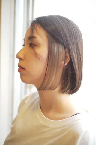 ミディアム カラー stylist田口 祐歩のヘアスタイル