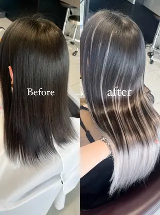 カラー りおな/エクステ /ミルクティーカラーのヘアスタイル