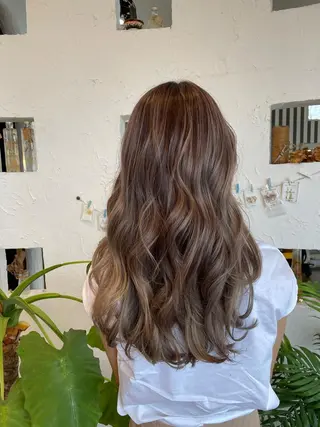 ロング カラー 🌸小掛🌸 豊橋外国人風カラーのヘアスタイル