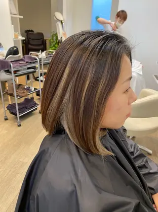 ミディアム 清水 有紗のヘアスタイル