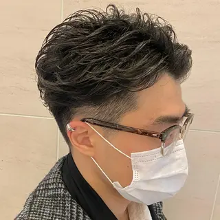 ショート パーマ メンズ 3月〜お店変わります 詳しくはインスタまでのヘアスタイル