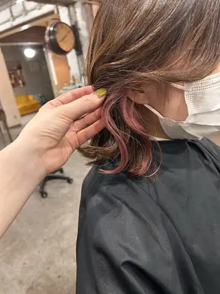 ミディアム カラー お任せヘア☘️☘️ 及川渚のヘアスタイル