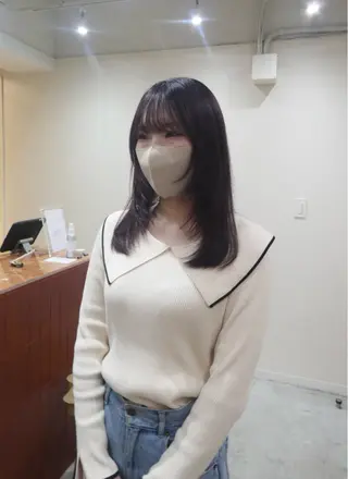 ミディアム カラー puf/ rinaのヘアスタイル