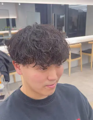 パーマ メンズ 👑メンズパーマ屋 👑/栄/馬場斗生のヘアスタイル