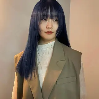 ロング 舟橋耀/ブリーチカラ ー/レイヤーカットのヘアスタイル