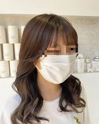 セミロング カラー MignonS 仙幸 大輔のヘアスタイル
