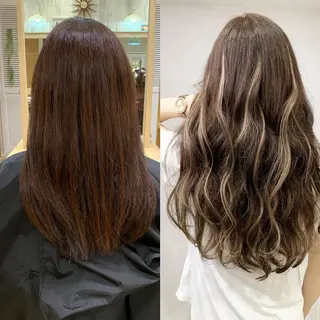 ロング カラー ヘアアレンジ TATSUYA アートディレクターのヘアスタイル