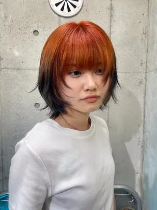 ショート ハイトーン/ブリーチ /ウルフ⛓️MAKIのヘアスタイル