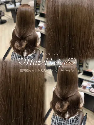 セミロング カラー mako︴ Euphoriaのヘアスタイル