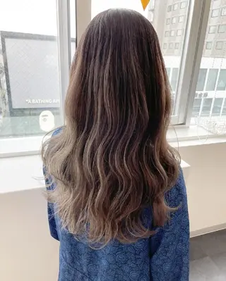 ロング カラー JIL BLAN 京都所属・RU RIのヘアスタイル