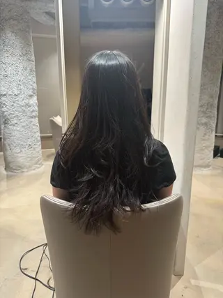 ロング 未 来カットモデル無料のヘアスタイル