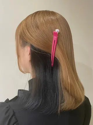 ミディアム ハイトーン✨艶髪💘 💘 AYANO💘のヘアスタイル