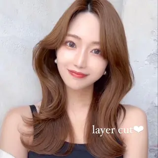 ミディアム カラー ヘアアレンジ 日本一の小顔カット/ ボブ/顔周り/韓国のヘアスタイル