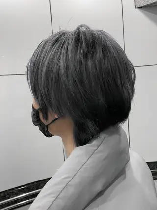 ショート カラー メンズパーマ 本多のヘアスタイル