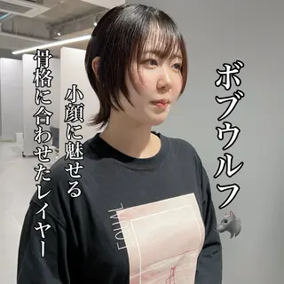 ショート 🐺立川のウルフ屋 さん🐺おかみ🐺のヘアスタイル