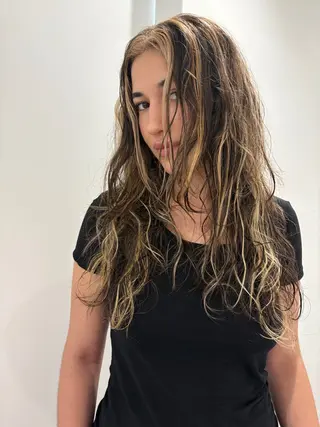 カラー カラー特化美容師 オレンジカラーのヘアスタイル