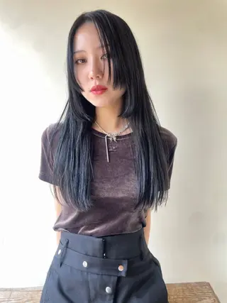 セミロング カラー レイヤー/似合わせ TAKUYAのヘアスタイル