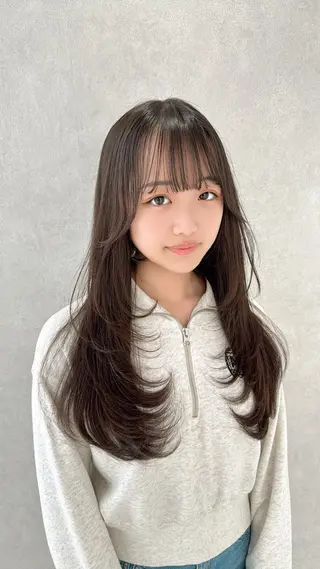 ロング カラー パーマ ヘアアレンジ FERiCIA. 表参道所属・レイヤーカット 🪄吉野翔悟のヘアスタイル