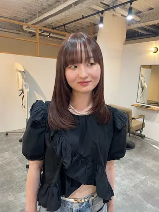 ミディアム LIBETT EAST所属・LIBETT EAST🌼糟谷紗璃のヘアスタイル