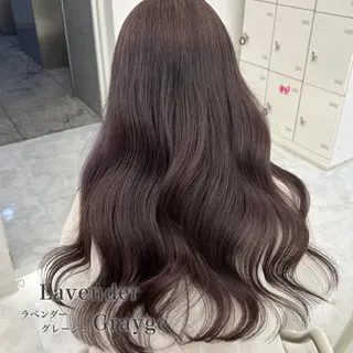 ロング カラー 韓国風艶髪🎀 透明感カラー🤍のヘアスタイル