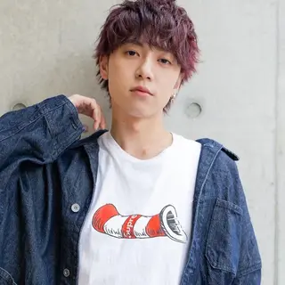 ショート 舟橋耀/ブリーチカラ ー/レイヤーカットのヘアスタイル