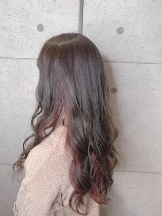 ロング カラー 福森 みずきのヘアスタイル