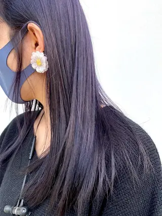 ロング ナカタケ ユウのヘアスタイル