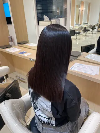 ロング カラー 浦野 遥のヘアスタイル