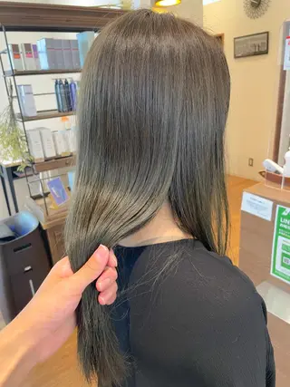 ロング カラー 髪質改善/ブリーチ 田代 龍我のヘアスタイル