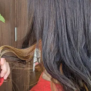 ロング 髪質改善＆白髪ぼかし カラー♡店長みやけ♡のヘアスタイル